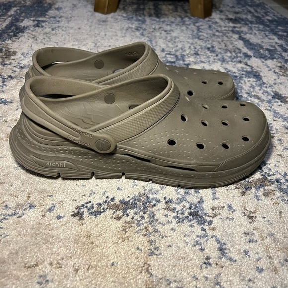 Sketchers Foamies Arch Fit Valiant Brown Clogs Size 10 - Picture 1 of 11
